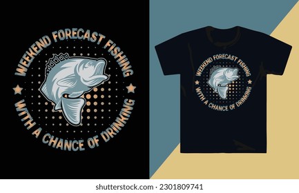 Fisherman Fishing T Shirt Design