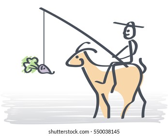 Fisherman and a goat