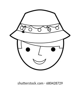 fisherman with hat avatar character