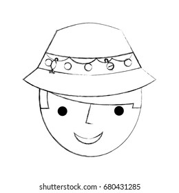 fisherman with hat avatar character
