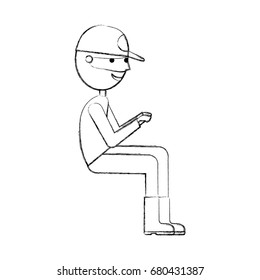 fisherman with hat avatar character