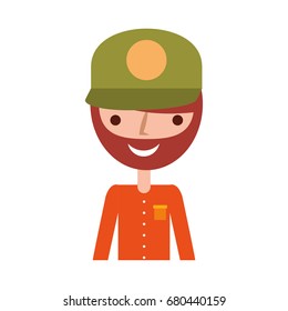 fisherman with hat avatar character
