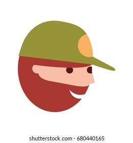 fisherman with hat avatar character