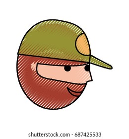 fisherman with hat avatar character