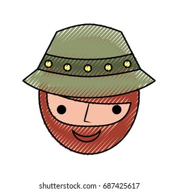 fisherman with hat avatar character
