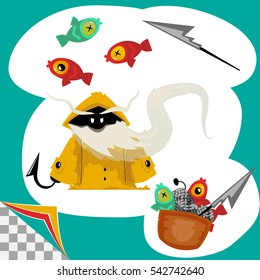 fisherman and his catch