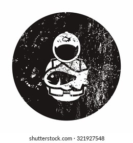 Fisherman icon. 