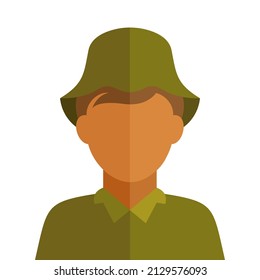 Fisherman-Icon-Illustration. Fischer-Vektor. Fisherman Avatar
