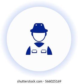 Fisherman  icon. Vector design. 