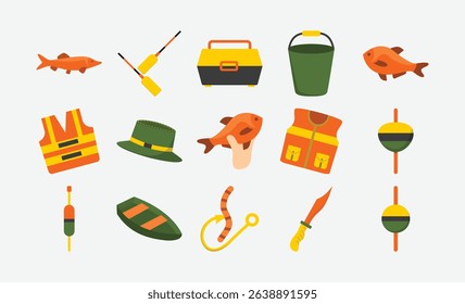 Fisherman Life Activity Illustration Pack