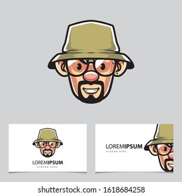 Fisherman Logo Name Card Template