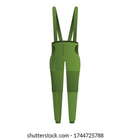 Fisherman overalls icon. Cartoon of fisherman overalls vector icon for web design isolated on white background