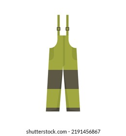 Fisherman pants icon. Flat illustration of fisherman pants vector icon isolated on white background