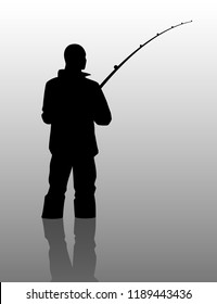 Download Silhouette Man Fishing Hd Stock Images Shutterstock