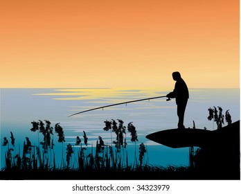 fisherman vector