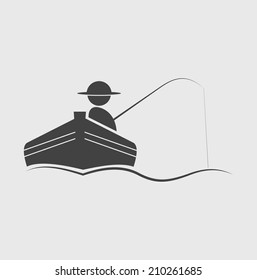 Fisherman  vector illustration