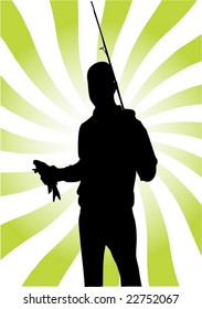 Fisherman vector illustration