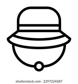 Symboldesign der Fisherman Vector Line