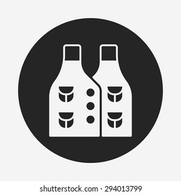 Fisherman vest icon