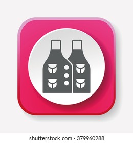 Fisherman vest icon
