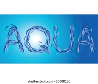 Fishes Aqua Word