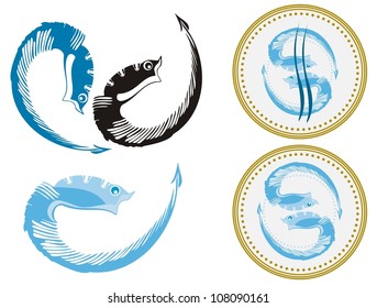 Fishes and fish emblem