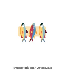 fishes graphic element Illustration template design