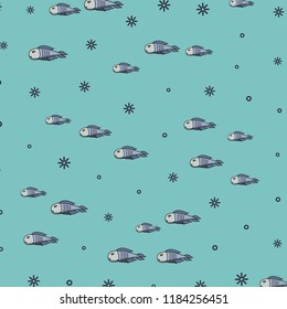 Fishes pattern background