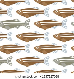 Fishes pattern design. Great for fabric, textile, wrapping paper. Vector Illustration.
