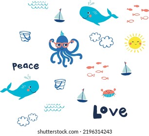 fishes and sea attack pattern