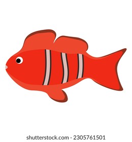 Fishes in the Sea, with hand drawn.