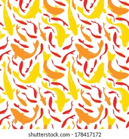 Fishes seamless pattern