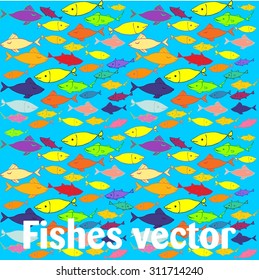 fishes vector pattern