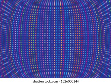 fisheye colored points vector