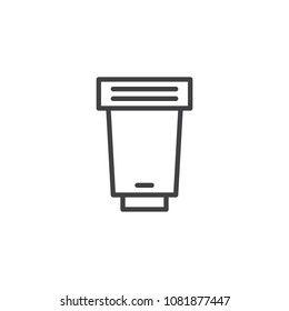 Fisheye lens outline icon. linear style sign for mobile concept and web design. Camera lens simple line vector icon. Symbol, logo illustration. Pixel perfect vector graphics