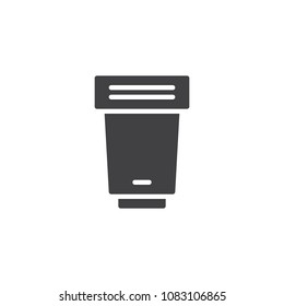 Fisheye lens vector icon. filled flat sign for mobile concept and web design. Camera lens simple solid icon. Symbol, logo illustration. Pixel perfect vector graphics