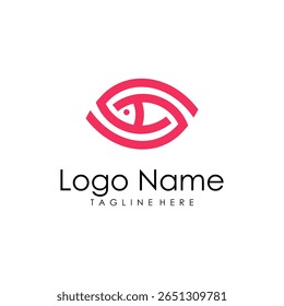 modelo do vetor. logo do fisheye