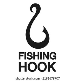 Fishhook Fishing Hook Logo Fishing Equipment Stock Vector (Royalty Free ...