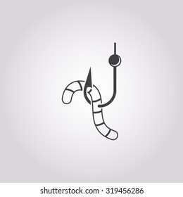 Fishhook icon. 