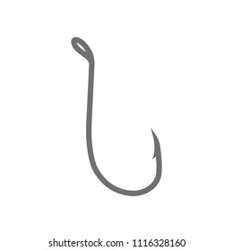 Fishhook icon. Fishing.