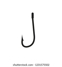 Fishhook. Simple vector illustration.