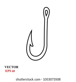 fishhook. vector illustration