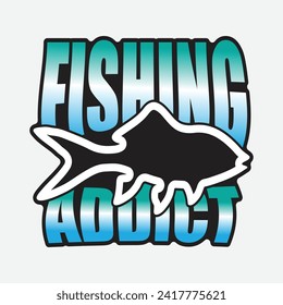  fishing addict unique t-shirt design 