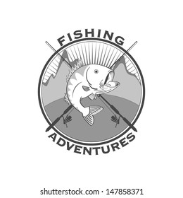 Fishing adventures emblem 