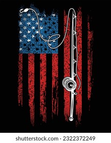 Fishing animal typography vecto graphic t shirt design