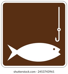 Fishing area sign and labels