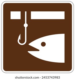 Fishing area sign and labels
