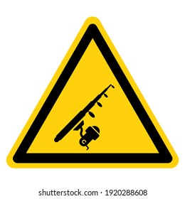 Fishing Area Symbol Sign, Vector Illustration, Isolate On White Background Label. EPS10