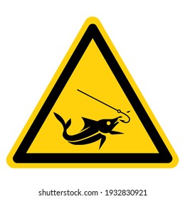 Fishing Area Symbol Sign ,Vector Illustration, Isolate On White Background Label. EPS10