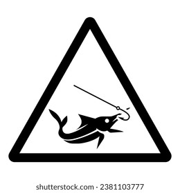 Fishing Area Symbol Sign ,Vector Illustration, Isolate On White Background Label. EPS10